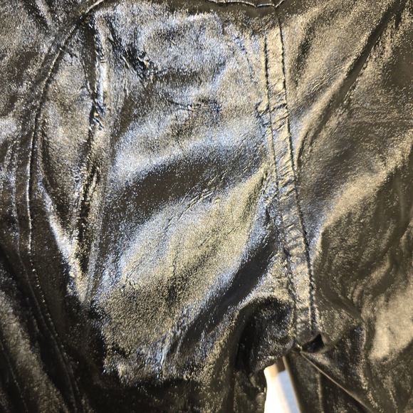 Lip Service 32x32 Faux Leather Pants Medium YKK Zipper Buckle GOTH Damage - Picture 7 of 16